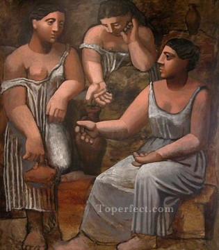 パブロ・ピカソ Painting - 噴水にいる三人の女性 1921 年キュビスト パブロ・ピカソ